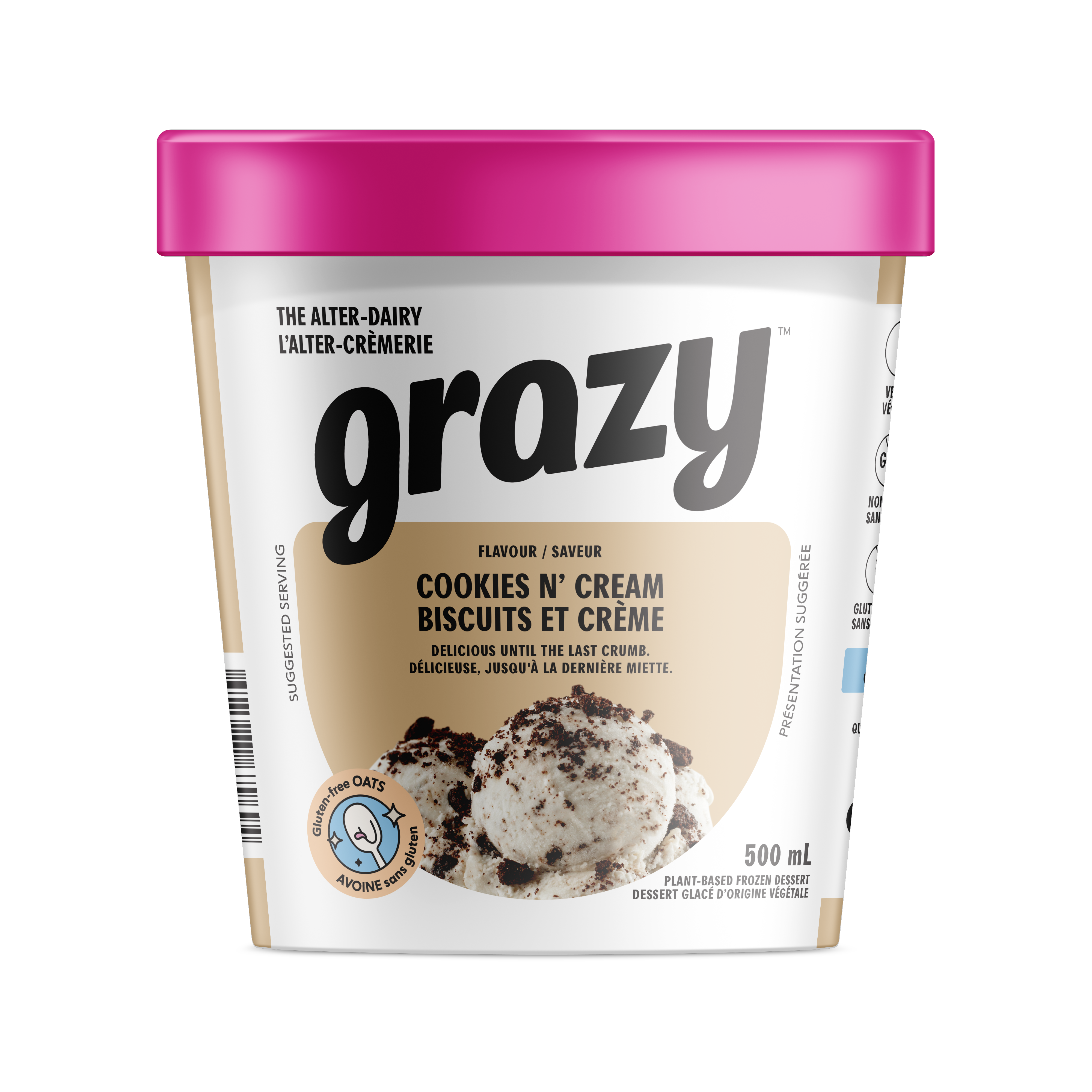 Dessert glace 500ml cookie